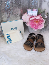 Load image into Gallery viewer, Fendi F Kids Leather Sandals- BRAND NEW!