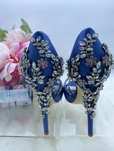 Load image into Gallery viewer, Badgley Mischka Fame Crystal Heels- BRAND NEW!