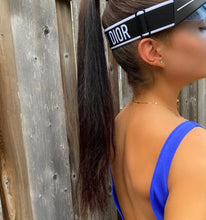 Load image into Gallery viewer, Christian Dior DiorClub1 Visor Blue and Black- BRAND NEW!