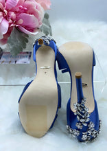 Load image into Gallery viewer, Badgley Mischka Fame Crystal Heels- BRAND NEW!