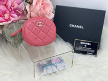 Load image into Gallery viewer, Pink Chanel Quilted Caviar Classic Coin Purse