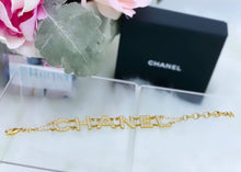 Load image into Gallery viewer, Chanel Logo Crystal Bracelet-BRAND NEW!
