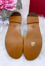 Load image into Gallery viewer, Valentino Raffia VLogo Slides-BRAND NEW!