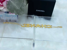 Load image into Gallery viewer, Chanel Logo Crystal Bracelet-BRAND NEW!