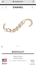 Load image into Gallery viewer, Chanel Logo Crystal Bracelet-BRAND NEW!