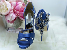 Load image into Gallery viewer, Badgley Mischka Fame Crystal Heels- BRAND NEW!