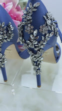Load and play video in Gallery viewer, Badgley Mischka Fame Crystal Heels- BRAND NEW!
