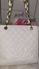 Load and play video in Gallery viewer, Chanel PST White Caviar Shopping Tote- Pre loved💕
