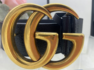 Gucci Double G Wide Belt- Size 90- Pre Loved💕