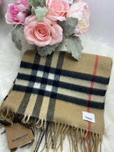 Load image into Gallery viewer, Burberry Cashmere Giant Check Reversible Scarf- New Season! Brand New!
