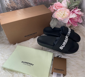 Burberry Kingdom Logo Slides- BRAND NEW!