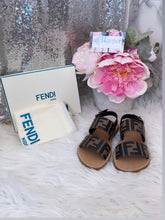 Load image into Gallery viewer, Fendi F Kids Leather Sandals- BRAND NEW!
