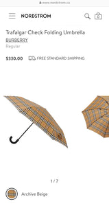 Burberry House Check Umbrella- Brand New!