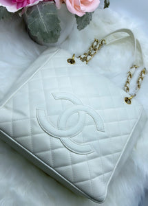 Chanel PST White Caviar Shopping Tote- Pre loved💕