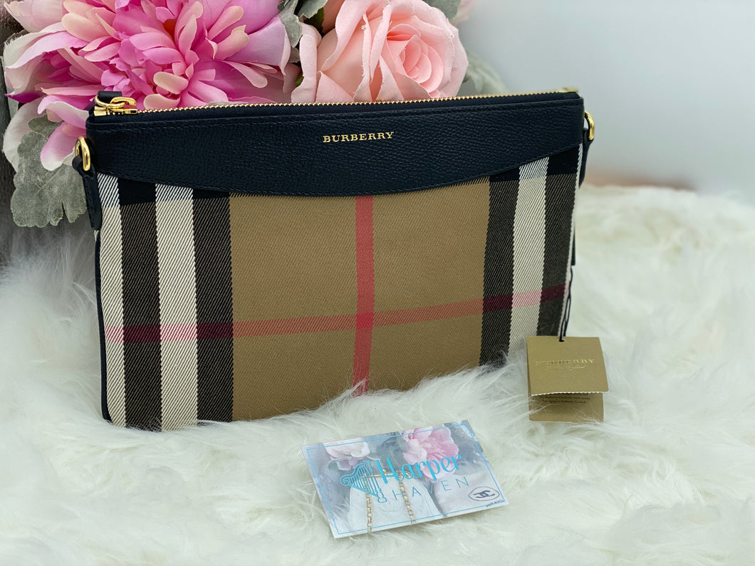 Burberry House Check Peyton Cross body/ Clutch- BRAND NEW!