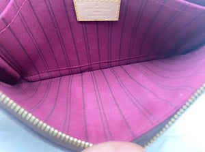 Louis Vuitton Monogram Neverfull GM Pouch w Fuchsia Interior- Pre Loved💕⠀