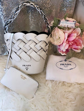 Load image into Gallery viewer, Prada Tress White Bucket Bag| Current Season-BRAND NEW!
