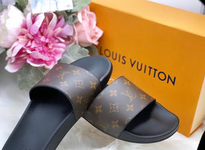 Louis Vuitton Sandals Waterfront Mules Multi Color Pool Slides LV 9 Coral  21