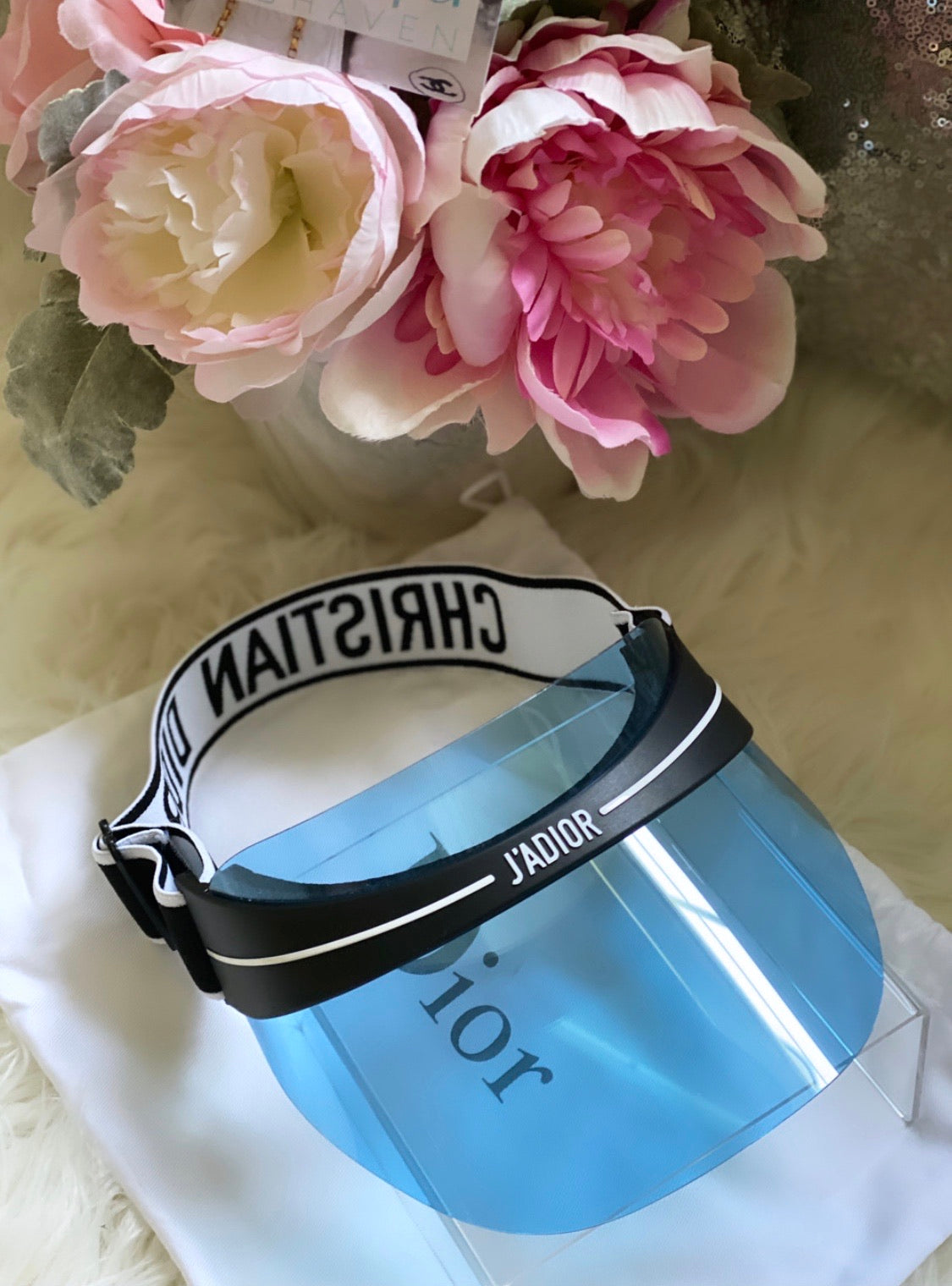 Christian Dior DiorClub1 Visor Blue and Black- BRAND NEW!