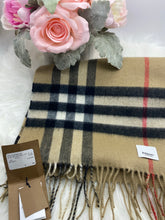 Load image into Gallery viewer, Burberry Cashmere Giant Check Reversible Scarf- New Season! Brand New!
