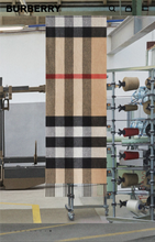 Load image into Gallery viewer, Burberry Cashmere Giant Check Reversible Scarf- New Season! Brand New!
