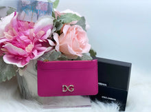 Load image into Gallery viewer, Dolce and Gabbana D&amp;G Crystal Logo Card holder/ Zip purse- BRAND NEW!
