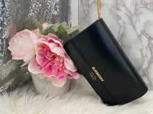 Load image into Gallery viewer, Burberry Leather Grace/ Horseferry Clutch with Beautiful Gold Chain- BRAND NEW!
