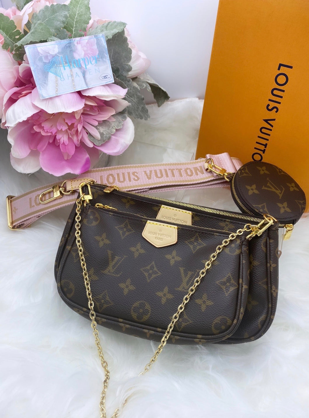 Louis Vuitton Multi Pouchette in Pink- BRAND NEW!
