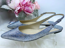 Load image into Gallery viewer, Jimmy Choo Multi Iridescent Glitter Mules/ Flats
