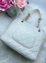 Load image into Gallery viewer, Chanel PST White Caviar Shopping Tote- Pre loved💕
