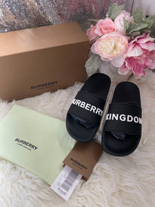 Burberry Kingdom Logo Slides- BRAND NEW!
